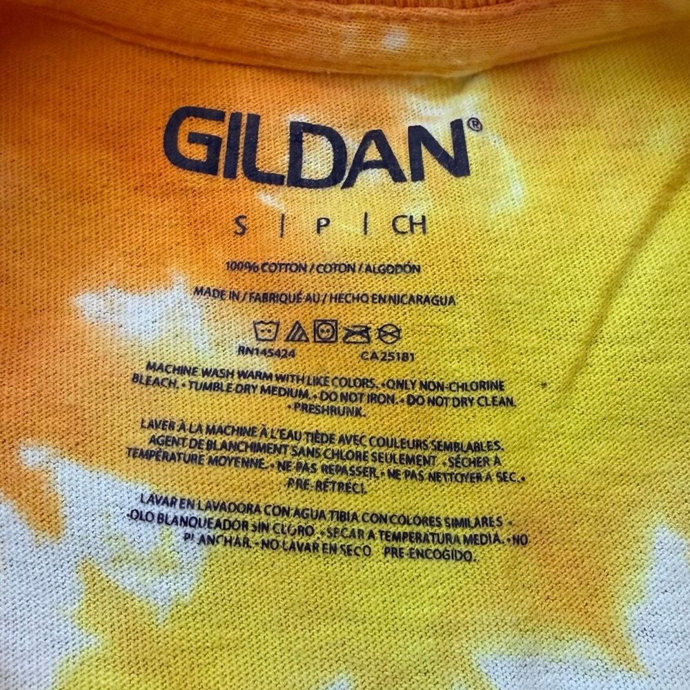 ☀️ Gildan • Cute Multicolor Tie-Dye Cropped T-Shirt • Women’s Small - Picture 3 of 9